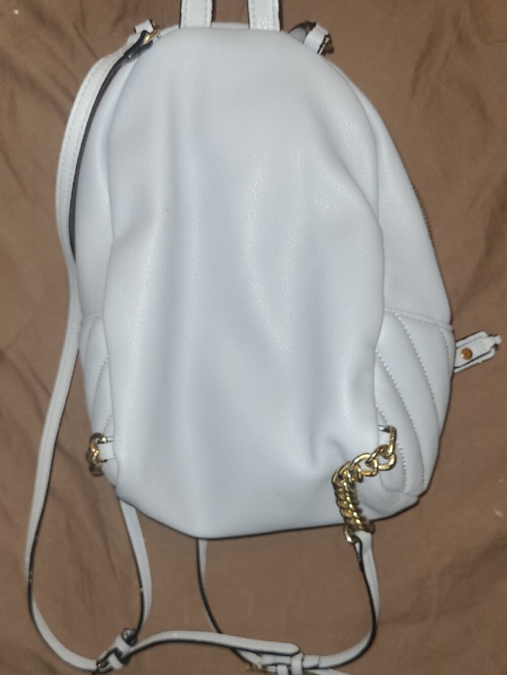 Victoria Secret Powder Blue Quilted Mini Backpack No Callouts - Picture 5 of 5
